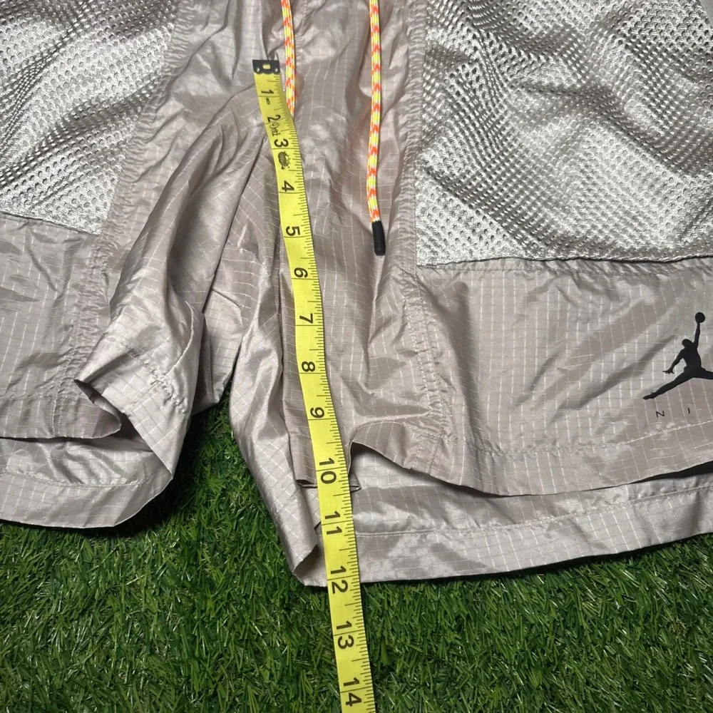 Jordan 23 Engineered Metallic Silver Ripstop Mesh Shorts DM1406-012 Mens XL